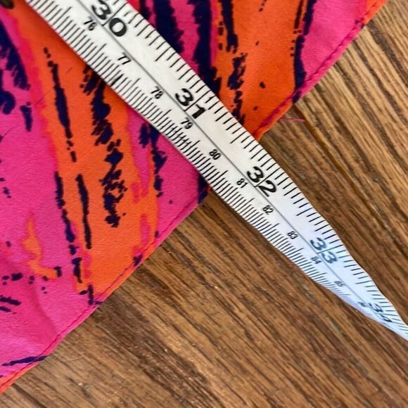 Tibi 100% silk abstract print shift dress size 0 - Picture 8 of 9